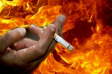 Неосторожность при курении может быть причиной пожара
