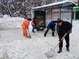 Снег с улиц Владимира убирают 56 единиц техники и 56 рабочих ручной уборки