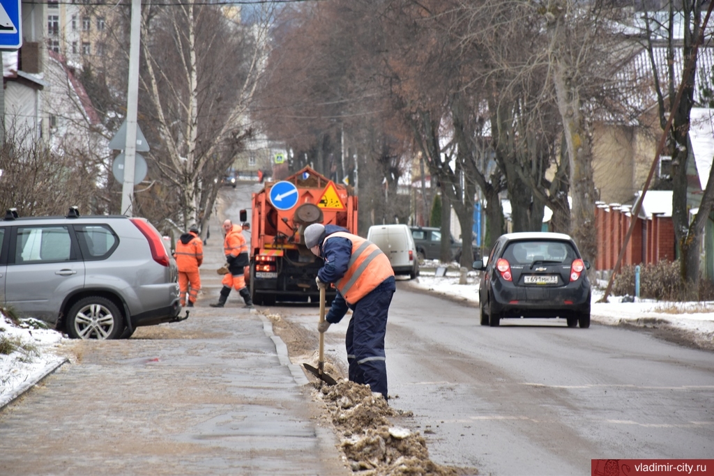 Зимняя уборка улиц города Владимира проходит в штатном режиме