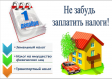 1 ДЕКАБРЯ — СРОК УПЛАТЫ ИМУЩЕСТВЕННЫХ НАЛОГОВ 1 ДЕКАБРЯ — СРОК УПЛАТЫ ИМУЩЕСТВЕННЫХ НАЛОГОВ