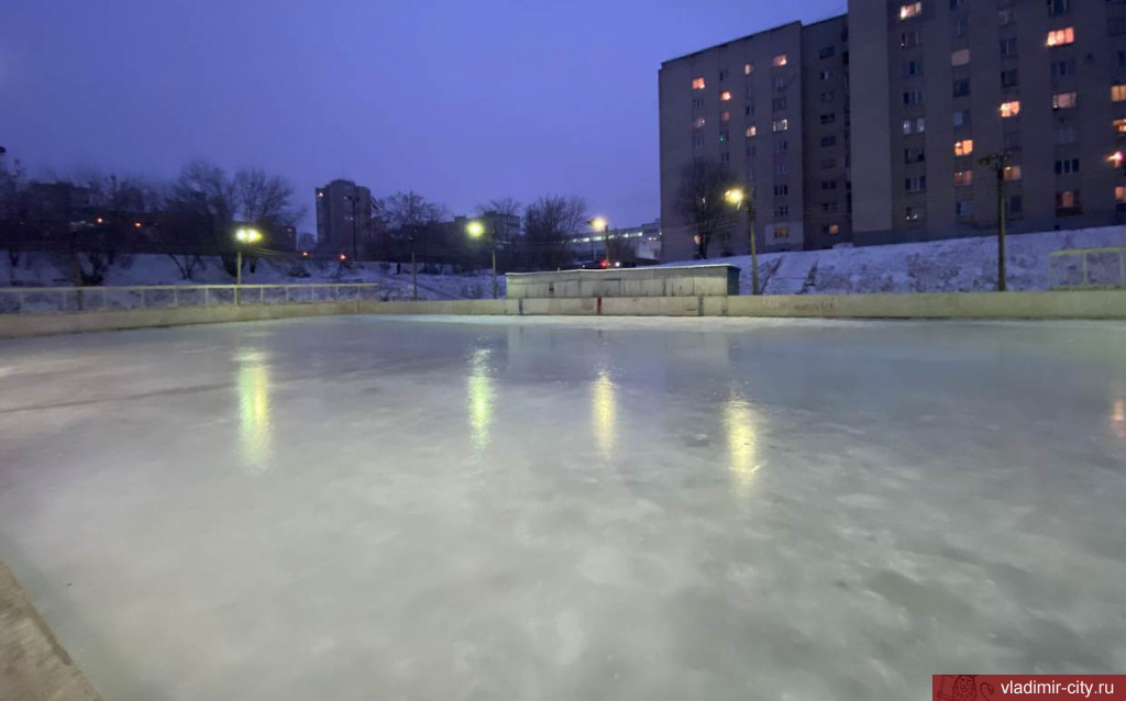 Во дворах Владимира зимой зальют 20 катков на хоккейных кортах и площадках