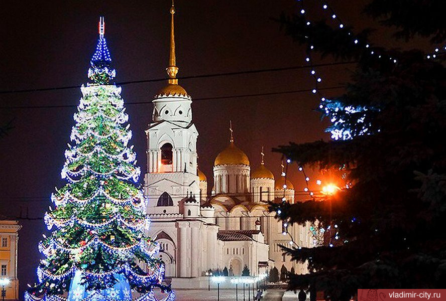 Город Владимир встретил новый год в штатном режиме